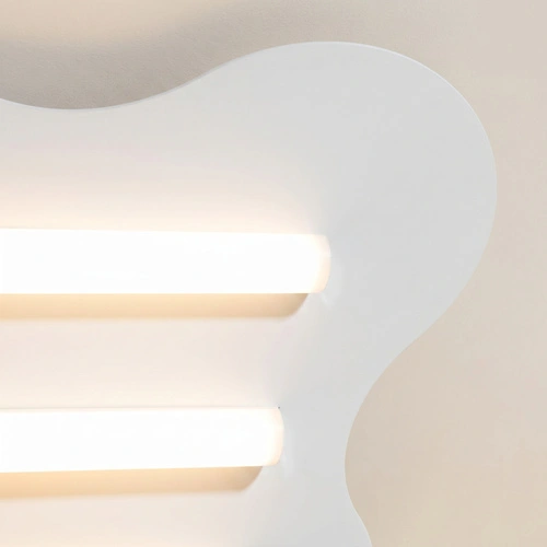 Plafon sufitowy KLOVER biały nowoczesny LED do salonu 66 cm