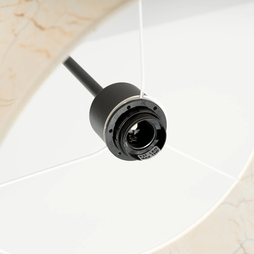 Lampa wisząca NEVIA beżowy marmur minimalistyczna do salonu i jadalni 40 cm