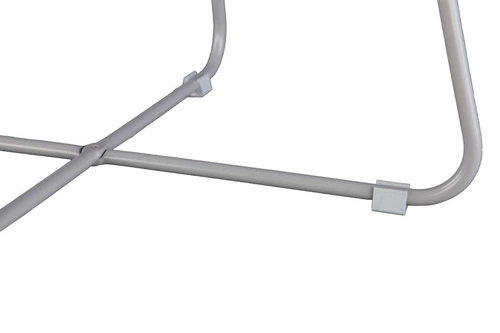 Stolik kawowy okrągły metalowy szary ROD L NORDIFRA nowoczesny do salonu 50 cm