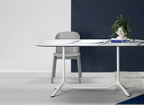 Krzesło drewniane Finn zielone do jadalni nowoczesne sztaplowane SCAB Design