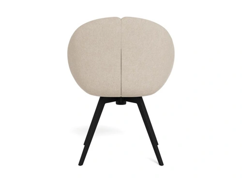 Krzesło Tenna beżowe tapicerowane obrotowe do jadalni i salonu