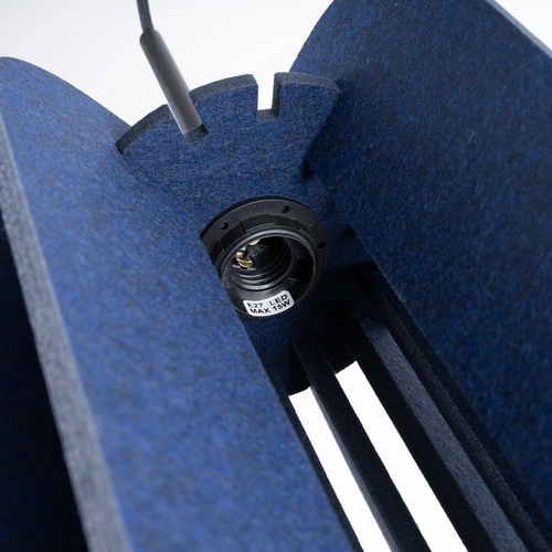 Lampa wisząca MULA 27 granatowa nowoczesna do salonu i kuchni z filcu