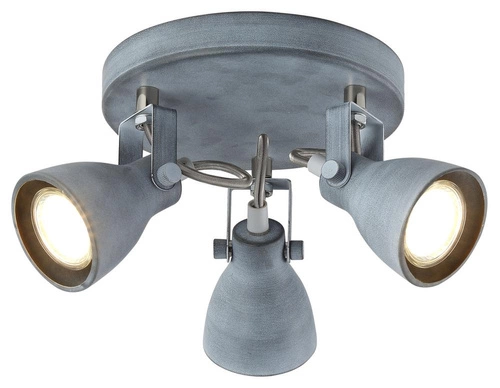 Lampa sufitowa Ash plafon 3x40W GU10  szary mat