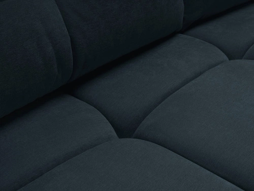 Sofa rozkładana 3 osobowa Bode z funkcją spania i pojemnikiem granatowa do salonu