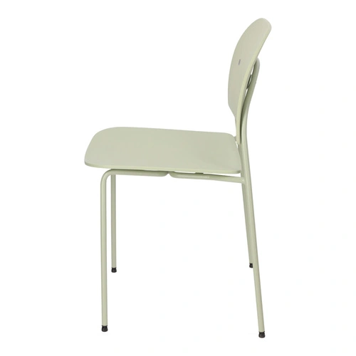 Krzesło Ravio zielone nowoczesne z tworzywa do jadalni i kuchni