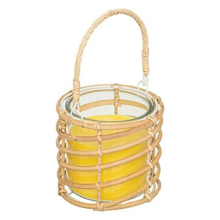 Świeca zapachowa cytronella Atmosphera w rattanowym koszyku na komary do ogrodu 430g