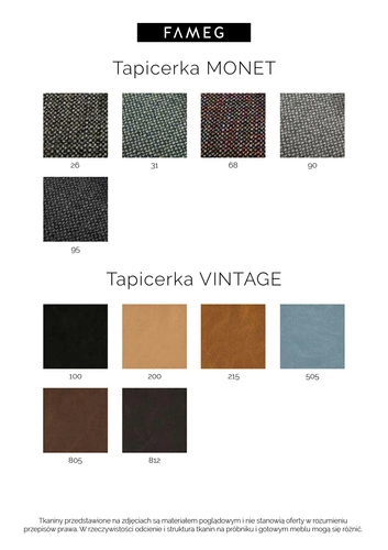 Hoker tapicerowany z oparciem Fameg Cleo dąb premium do kuchni i jadalni personalizowany 75 cm