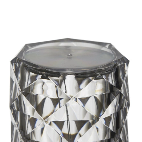 Lampka nocna LED Crystal Intesi glamour z pilotem 12 kolorów do sypialni i salonu 21,5 cm