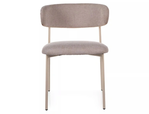 Krzesło Pasco Slim beżowe tapicerowane nowoczesne do jadalni Intesi