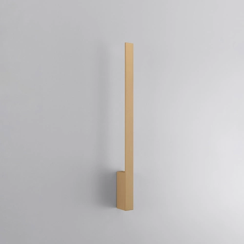 Nowoczesny kinkiet ścienny LED LAHTI M złoty 70 cm do salonu i sypialni aluminium Thoro