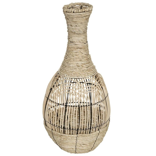 Wazon dekoracyjny boho z naturalnego rattanu Atmosphera wysoki do salonu 63 cm