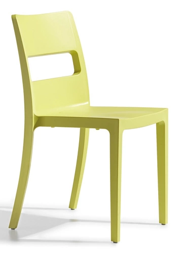 Krzesło Sai żółte ogrodowe z tworzywa sztaplowane do ogrodu i sal bankietowych SCAB Design