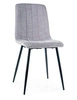 Krzesło tapicerowane Lana szare do jadalni i kuchni nowoczesne Intesi
