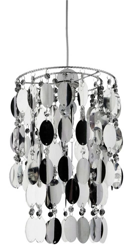 Nowoczesna lampa wisząca Jocker srebrna do salonu i kuchni CANDELLUX LIGHTING