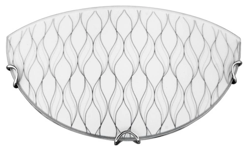 Plafon sufitowy River biały szklany nowoczesny do salonu i jadalni CANDELLUX 30 cm