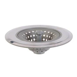 Sitko do zlewu kuchennego Intesi szare silikonowe i stal nierdzewna nowoczesne 11 cm