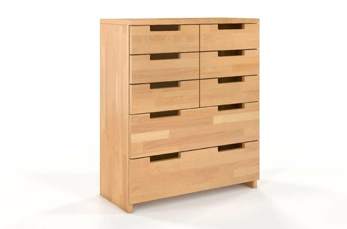 Komoda z szufladami Spectrum 8 skandynawska drewniana bukowa 100 cm do salonu SKANDICA