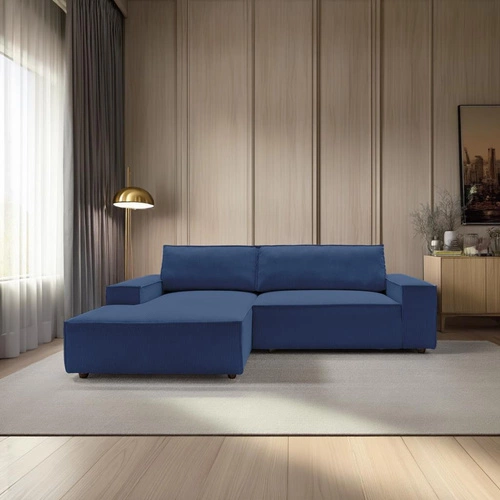 Narożnik Molde M lewy granatowy Poso 05