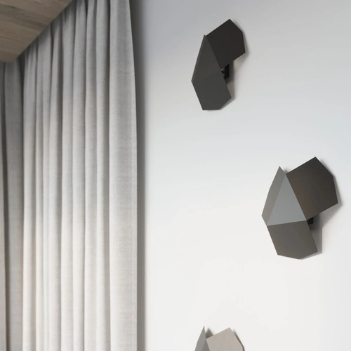 Kinkiet ścienny Tre czarny nowoczesny metalowy do salonu sypialni lub nad lustro 30 cm Sollux