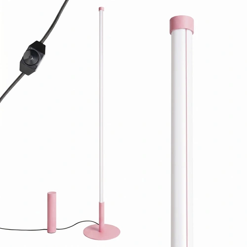 TRANG nowoczesna lampa stojąca LED do salonu różowa 4000K