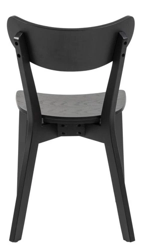 Krzesło drewniane Roxby czarne do jadalni i kuchni nowoczesne Actona styl loftowy