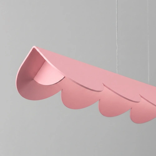 Lampa wisząca Biscuit 130 LED różowa nad wyspę z regulacją wysokości