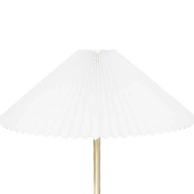 Lampa stojąca do salonu Jil złota z białym abażurem 150 cm nowoczesna Atmosphera