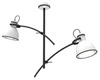 Lampa wisząca Zumba 2x60W E27  biały+czarny