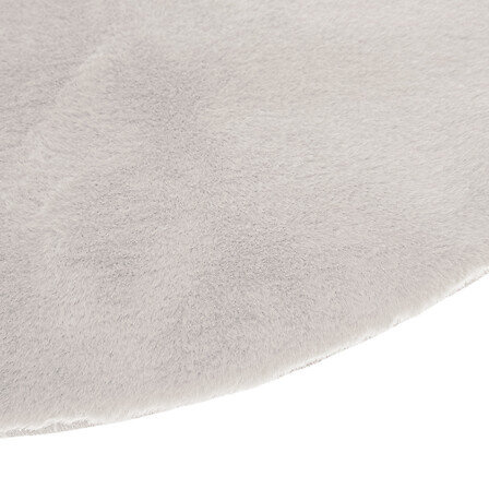 Dywan okrągły 80 cm beżowy Atmosphera shaggy do salonu i sypialni łatwy w czyszczeniu