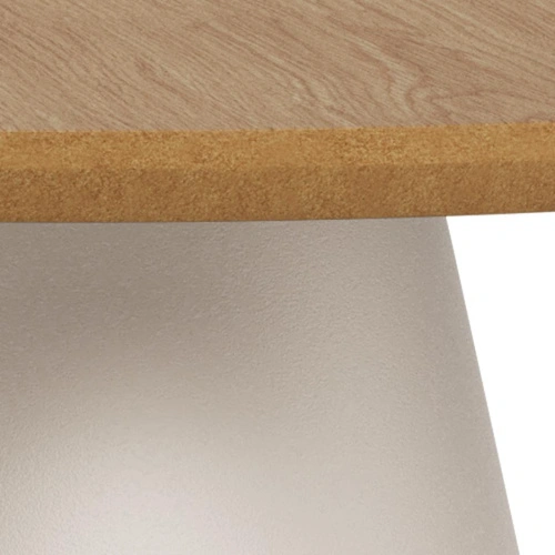 Actona Soli stolik kawowy okrągły drewniany dębowy 45 cm do salonu