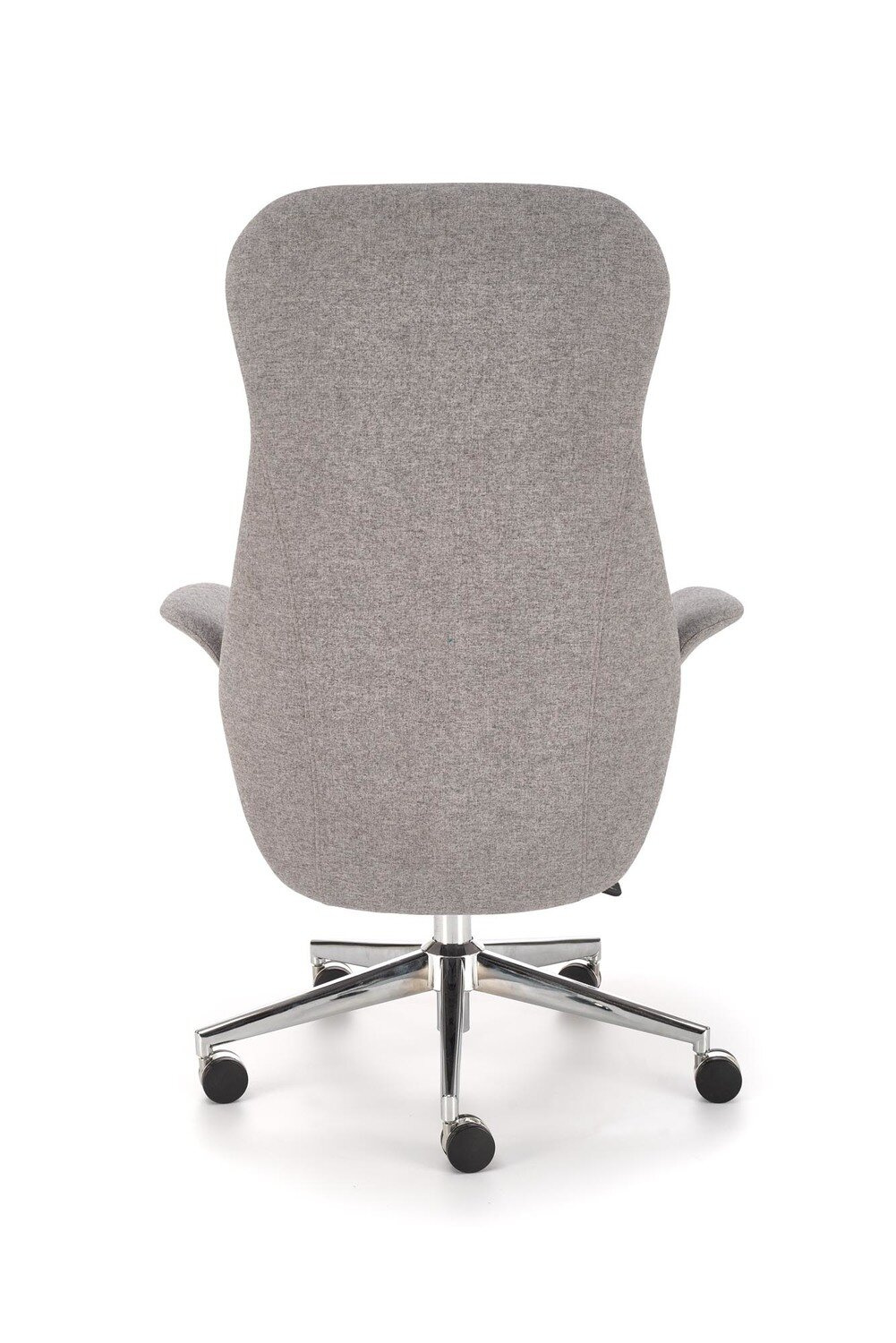 Fotel biurowy ergonomiczny Lix popielaty obrotowy na kółkach z podłokietnikami do biura