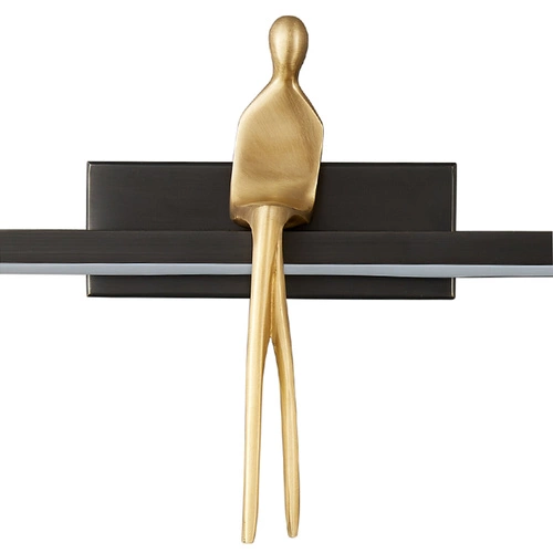 Nowoczesny kinkiet LED AMICI czarny 31 cm Step into Design do salonu i sypialni