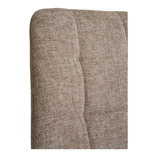 Krzesło tapicerowane Middelfart Intesi do jadalni loftowe na metalowych nogach taupe