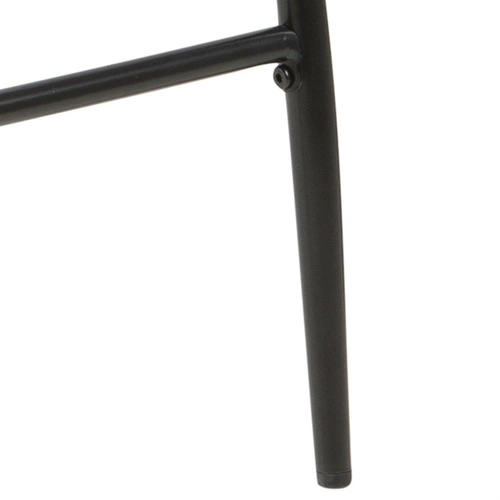 Hoker tapicerowany Demina Actona szary z oparciem nowoczesny do kuchni i wyspy 67 cm