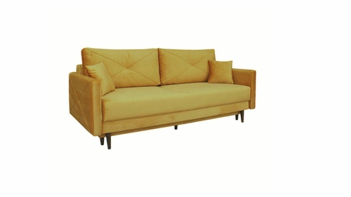 Sofa Saxo z funkcją spania tkanina Monolith 48 nóżki buk naturalny