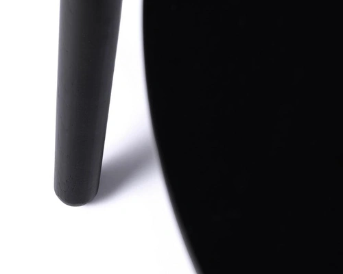 Zestaw 2 stolików kawowych Adda czarny dąb okrągły do salonu