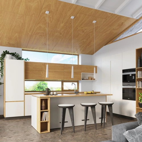 Lampa wisząca PRYSM 3L biała skandynawska 3-punktowa do salonu, jadalni lub nad wyspę