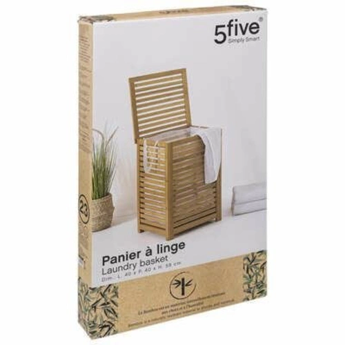 Kosz na pranie bambusowy 65l