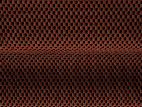 Pufa Bellis Brick 3D kwadratowa pikowana do salonu brązowa tapicerowana nowoczesna 94x94 cm