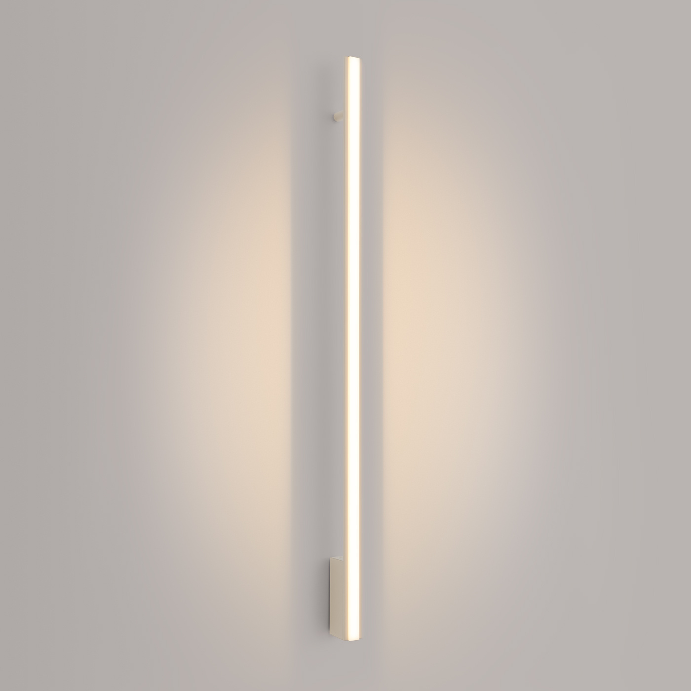 Kinkiet ścienny LED LAGOM 120 beżowy nowoczesny aluminiowy do salonu i sypialni Thoro