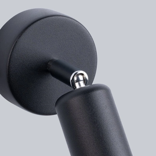 Kinkiet ścienny FORNES 1 czarny metalowy regulowany minimalistyczny do salonu i sypialni