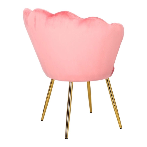 Krzesło muszelka Fiona VIC różowy jasny