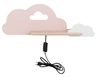Kinkiet Cloud lampa 5W LED 4000K iq kids  z przew różowy+biały