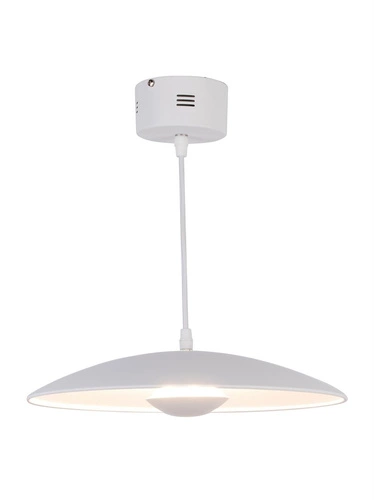 Lampa wisząca LED Lund 48 cm biała nowoczesna do salonu i jadalni nad stół