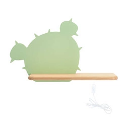 Kinkiet ścienny LED Cactus zielony klasyczny do pokoju dziecięcego z drewna 4000K CANDELLUX