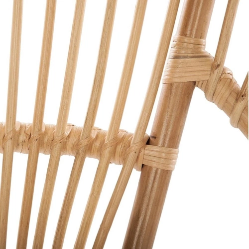 Fotel wypoczynkowy rattanowy Keko Atmosphera boho do salonu na metalowych nogach