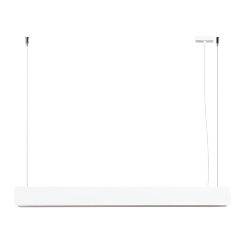 Nowoczesna lampa wisząca SPARK biała regulowana do salonu, kuchni lub nad wyspę 100 cm