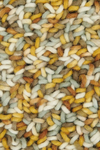 Dywan nowoczesny wełniany Arch żółty 200x300 do salonu łatwy w czyszczeniu Carpets&More