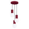 Lampa wisząca HALO 3P burgund