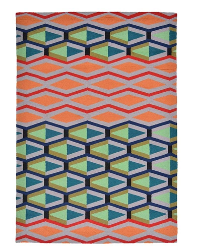 Dywan zewnętrzny nowoczesny Cruz 160x230 multikolor geometryczny na taras i balkon łatwoczyszczący